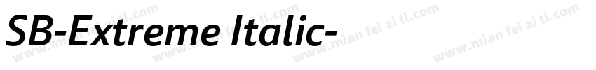 SB-Extreme Italic字体转换